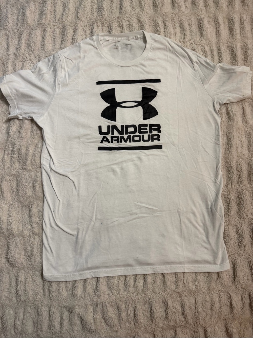 LG White Short-Sleeve Tee with Black Logo